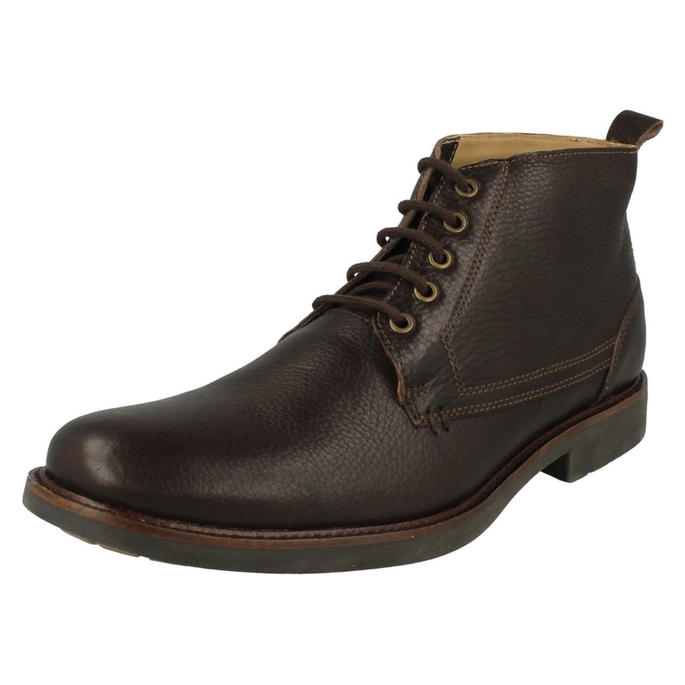 NWOB Anatomic & Co Pedras Dark Brown Leather Lace Up Ankle Boot 10 (US) 43 (EU)